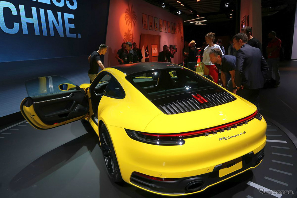 ポルシェ911新型(ロサンゼルスモーターショー2018)《撮影 工藤貴宏》