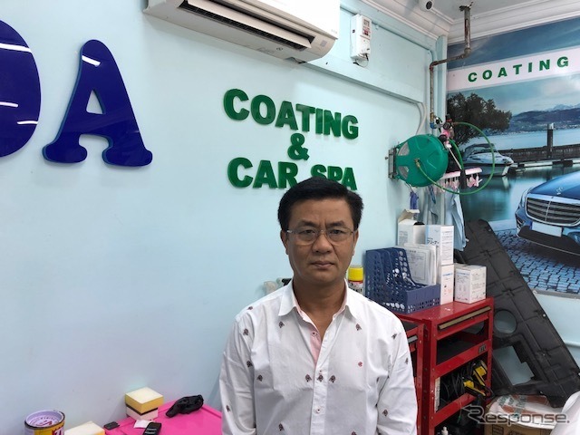 JDA(ミャンマー)の Mr.Theinダイレクター《撮影 川崎大輔》