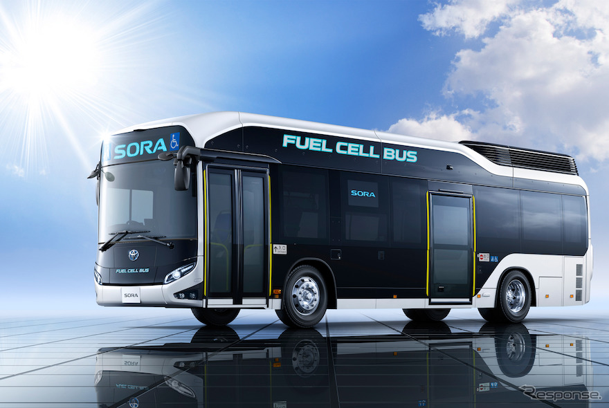 トヨタ自動車の燃料電池バス「SORA」
