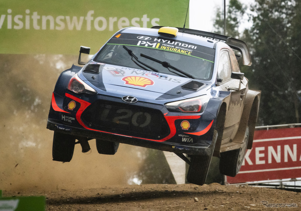 2018年シーズンの「ヒュンダイi20クーペWRC」。《写真提供 Red Bull》