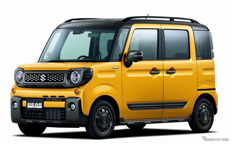 スズキ スペーシア ギア ハイブリッド XZハイブリッド XZターボ 全方位モニター用カメラパッケージ装着車(アクティブイエロー ガンメタリック 2トーンルーフ)