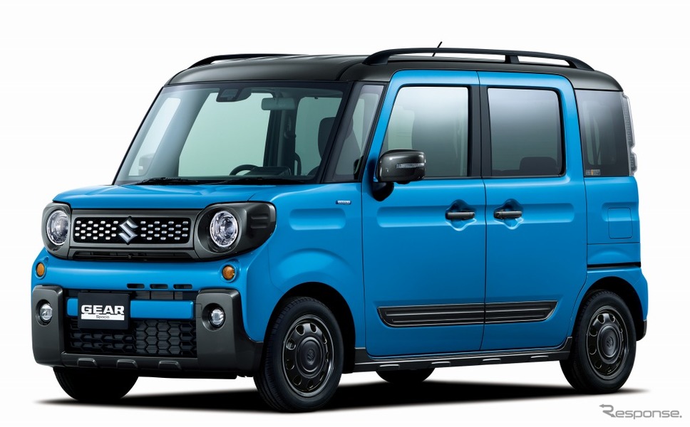 スズキ スペーシア ギア ハイブリッド XZハイブリッド XZターボ 全方位モニター用カメラパッケージ装着車(ブリスクブルーメタリック ガンメタリック2トーンルーフ)