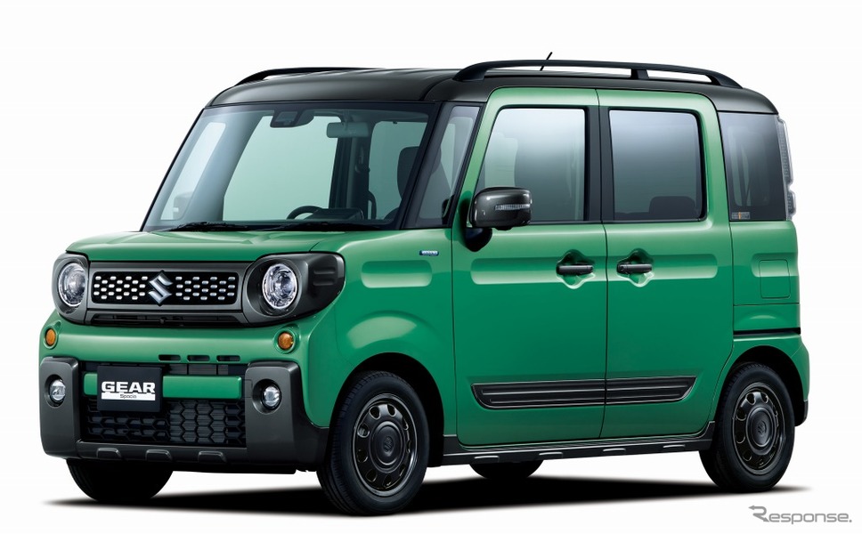 スズキ スペーシア ギア ハイブリッド XZハイブリッド XZターボ 全方位モニター用カメラパッケージ装着車(ツールグリーンパールメタリック ガンメタリック2トーンルーフ)