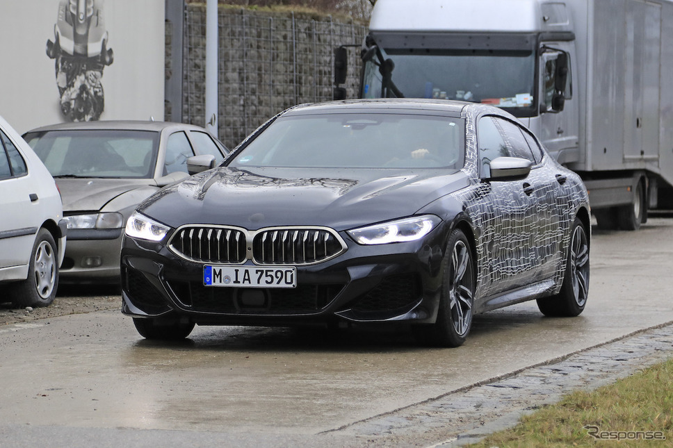 BMW 8シリーズグランクーペ「M850i」スクープ写真《APOLLO NEWS SERVICE》