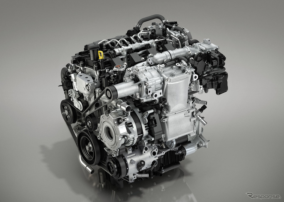新型 Mazda 3 に搭載されるSKYACTIV-X エンジン《画像 マツダ》