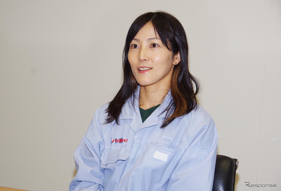 ヤマハ発動機 PF車両ユニット PF車両開発統括部 車両実験部の神谷久美子さん《撮影 宮崎壮人》