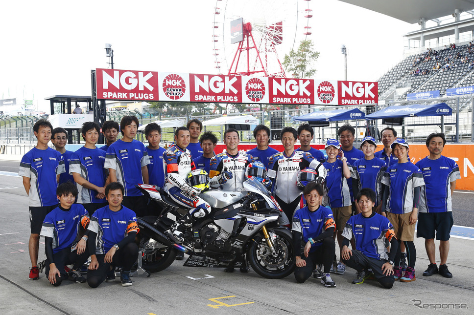 ヤマハの社員チーム「磐田レーシングファミリー」メンバーとして鈴鹿8耐にも参戦(写真は2015年)《画像提供 ヤマハ発動機》