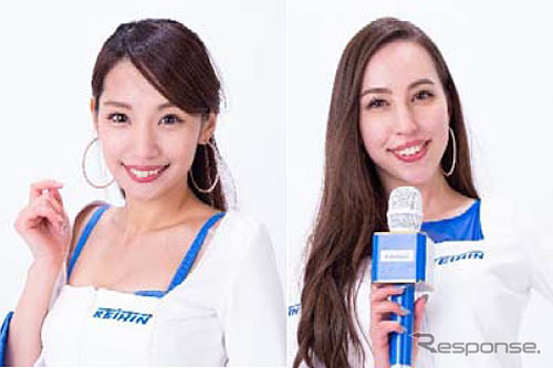 Keihin Blue Beautyの蒼怜奈さん(左)とKeihin Blue Navigatorの英美里さん