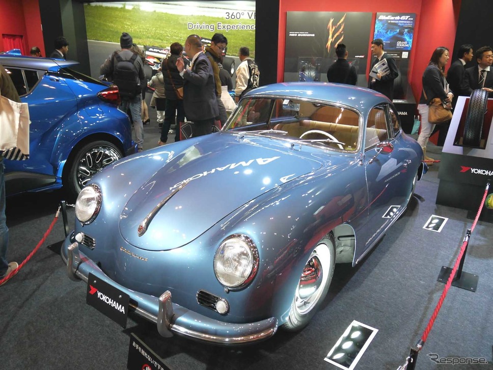 ポルシェ356、横浜タイヤ(東京オートサロン2019)《撮影 中村孝仁》