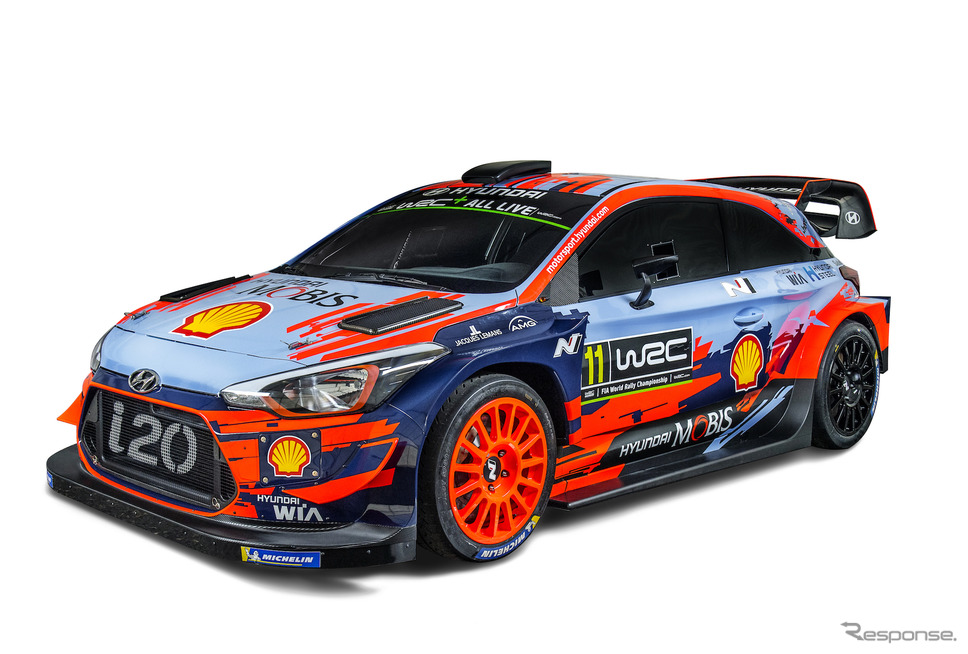 ヒュンダイの2019年仕様マシン(#11 T.ヌービル)。《写真提供 Red Bull》