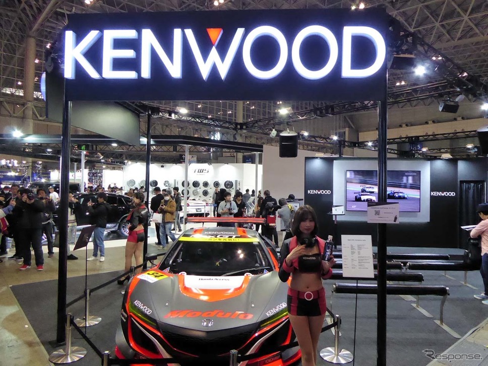 東京オートサロン2019に出展したケンウッドのブース《撮影 会田肇》