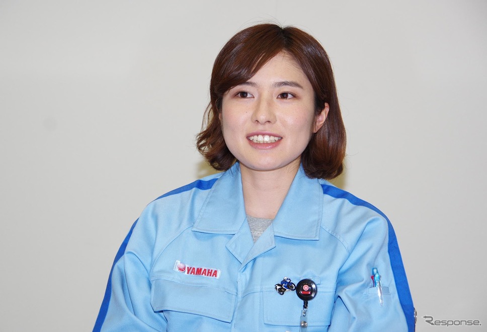 ヤマハ発動機 PF車両ユニット 車両実験部の渡邊真帆さん《撮影 宮崎壮人》