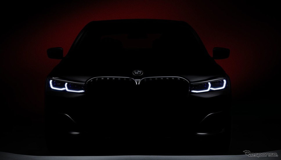 BMW7シリーズ改良新型のティザーイメージ