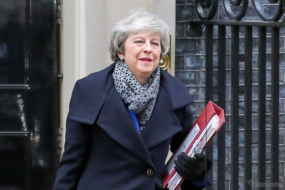 メイ首相。英議会は1月16日、メイ内閣に対する不信任案を否決した。　(c) Getty Images