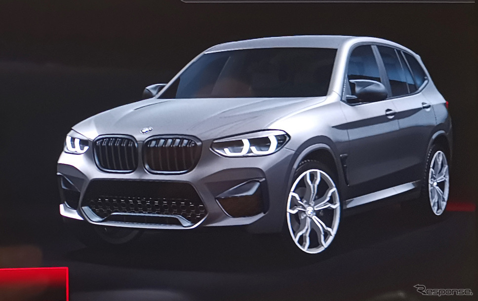 iDriveディスプレイに映された「BMW X3M 」の姿《APOLLO NEWS SERVICE》