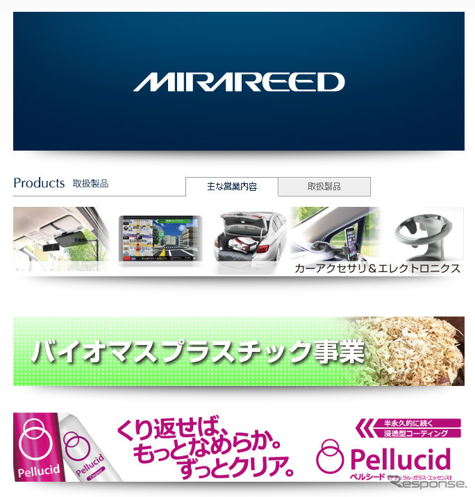 ミラリード(WEBサイト)