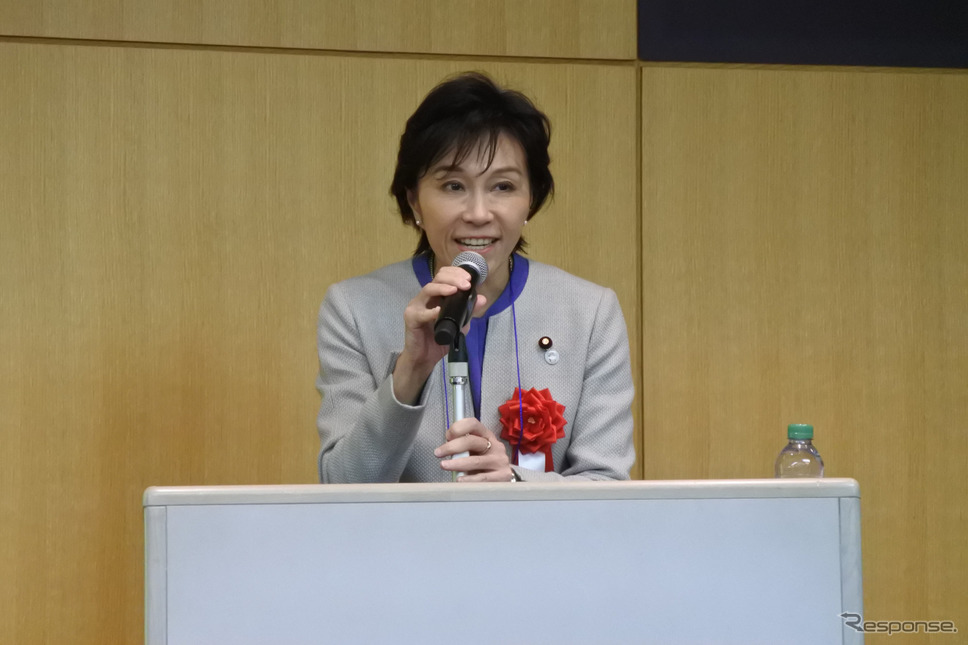 佐藤ゆかり 総務副大臣《撮影 小松哲也》