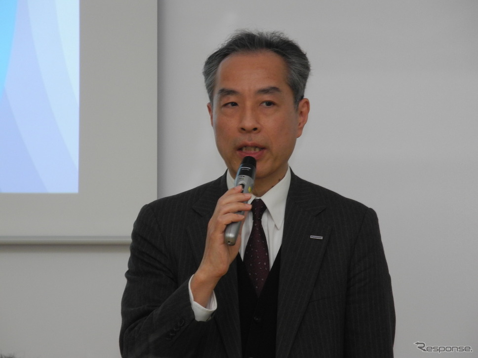 パナソニックの小川立夫執行役員《撮影 山田清志》