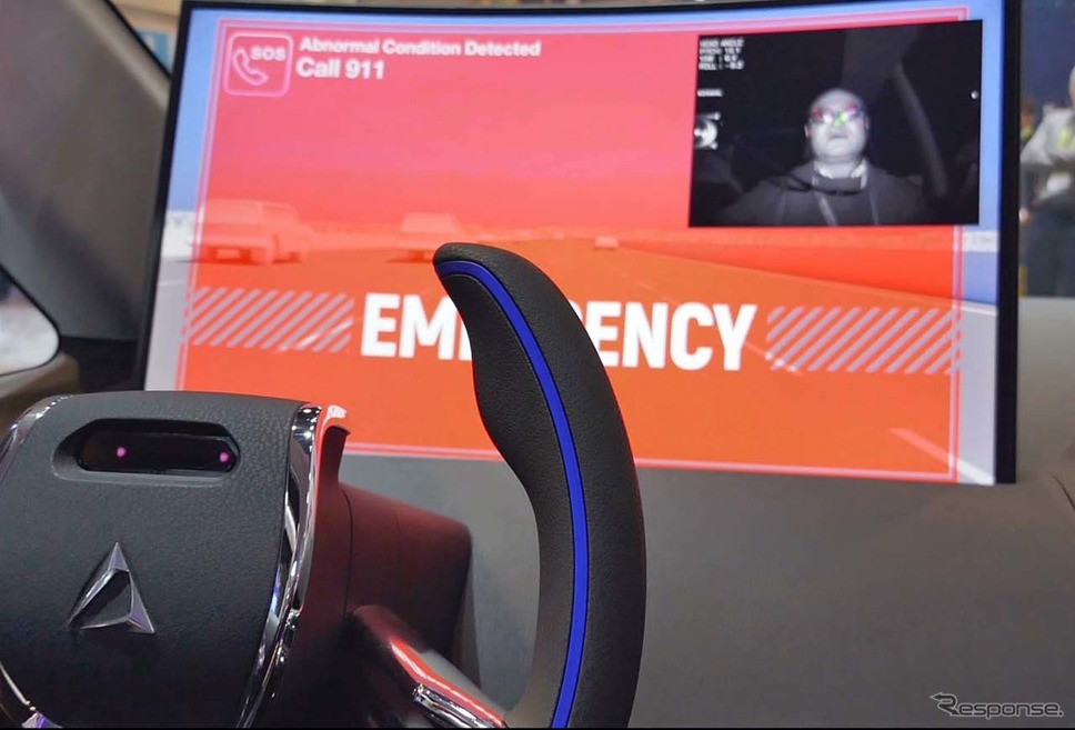 「i-mobility TYPE-C」では赤外線カメラによってドライバーの異常を検知する《撮影 会田肇》
