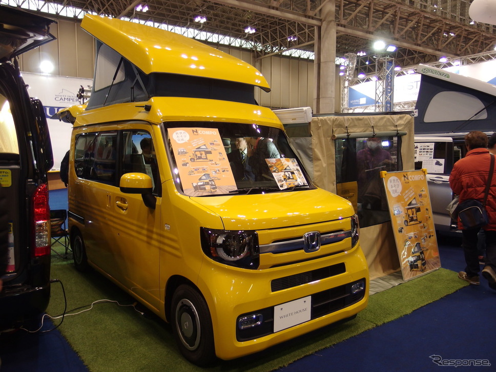 ホワイトハウスN-VAN(ジャパンキャンピングカーショー2019)《撮影 高木啓》