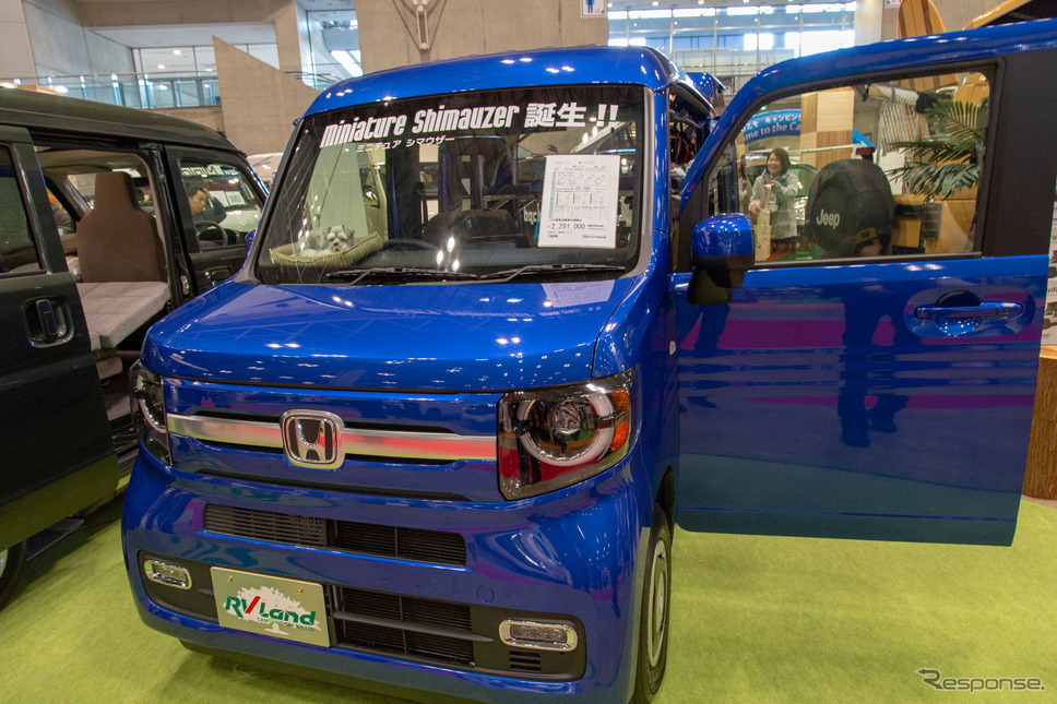 RVランドMiniature Shimauzer / ホンダN-VAN(ジャパンキャンピングカーショー2019)《撮影 二城利月》