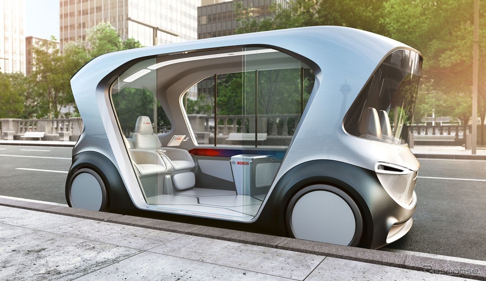 ボッシュの自動運転EVコンセプトカー。AIを活用している