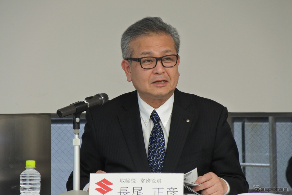 スズキ 長尾正彦 取締役常務役員《撮影 小松哲也》