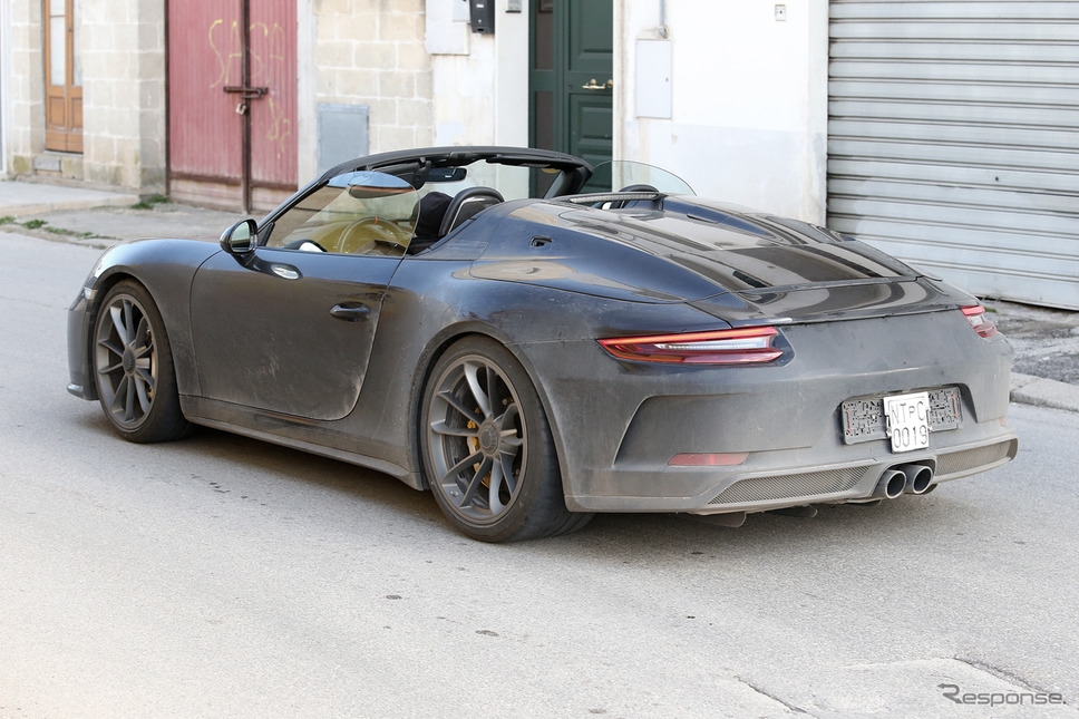 ポルシェ 911 スピードスター 市販型スクープ写真《APOLLO NEWS SERVICE》