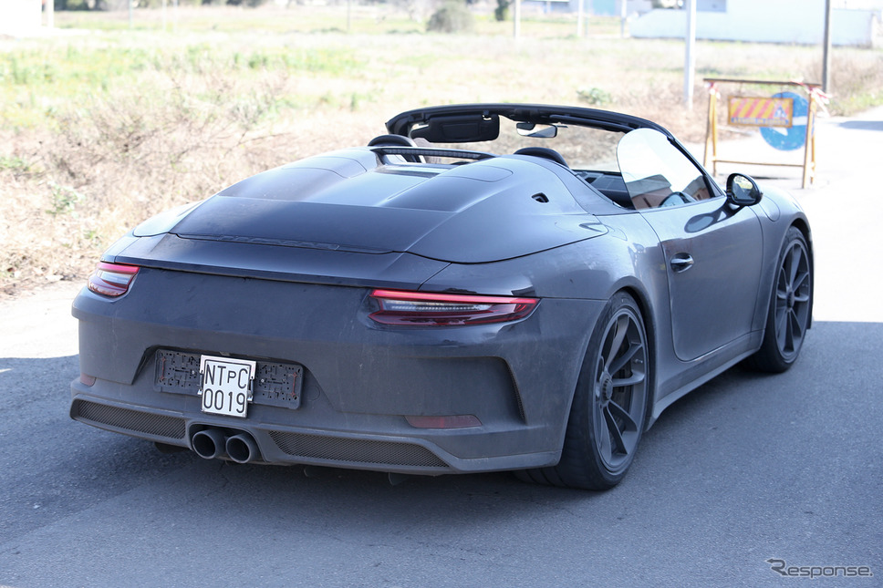 ポルシェ 911 スピードスター 市販型スクープ写真《APOLLO NEWS SERVICE》