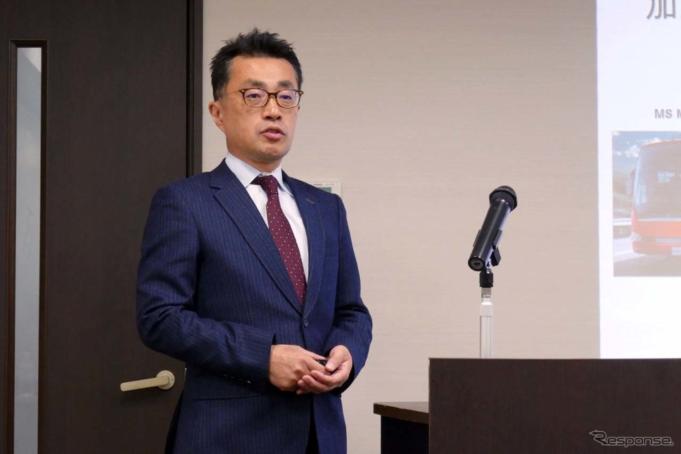 三菱ふそうトラック・バスのバス開発部長 伊藤貴之氏