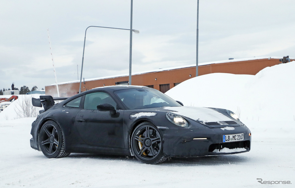 ポルシェ 911 GT3 スクープ写真《APOLLO NEWS SERVICE》