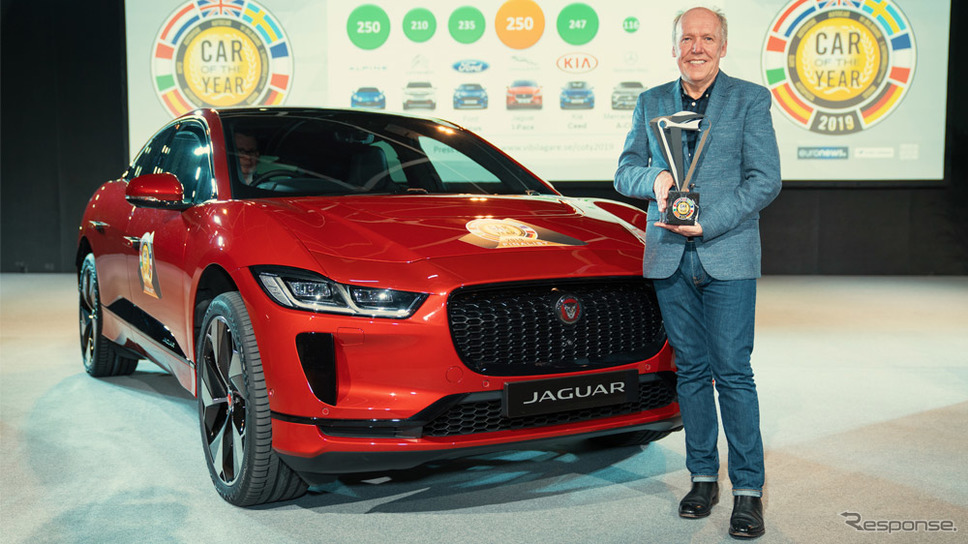 欧州カーオブザイヤー2019を受賞したジャガー I-PACE(ジュネーブモーターショー2019)