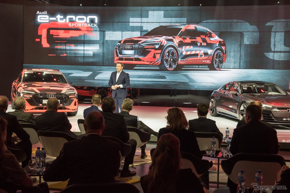アウディ e-tron スポーツバックのプロトタイプ(ジュネーブモーターショー2019)