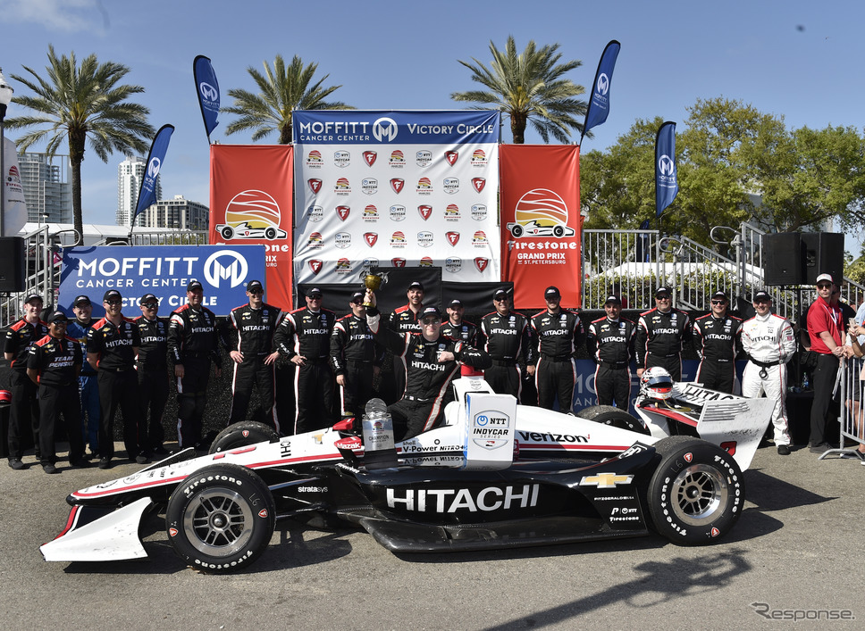 #2 ニューガーデンは見事なレースぶりで先勝(予選は2位だった)。《写真提供 INDYCAR》