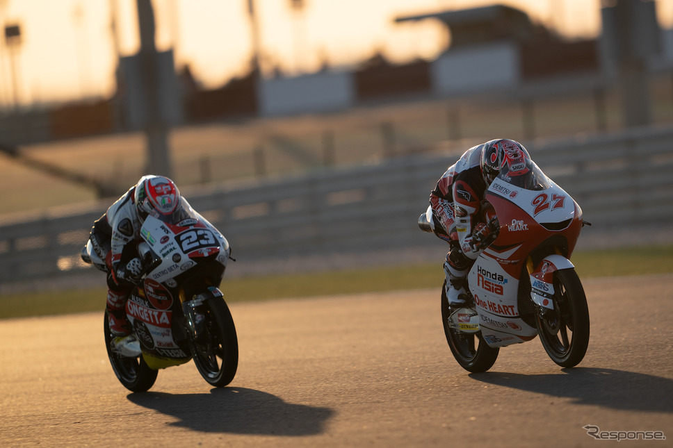 Moto3クラス日本人初優勝の鳥羽海渡(Honda Team Asia)《画像 ホンダ》