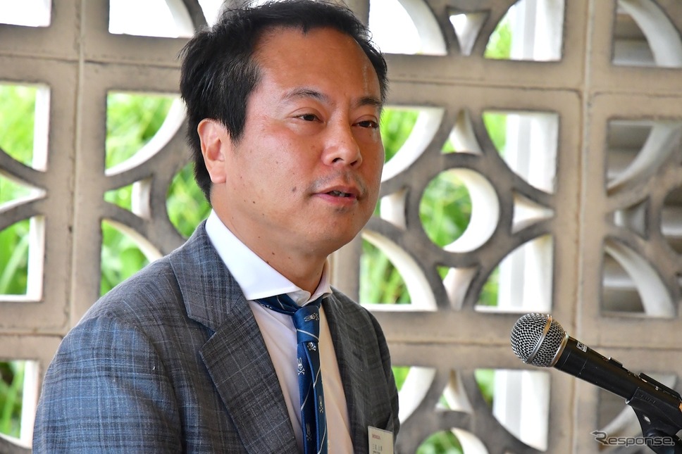 本田技研工業株式会社二輪事業本部事業企画部の三原大樹 部長《撮影 青木タカオ》