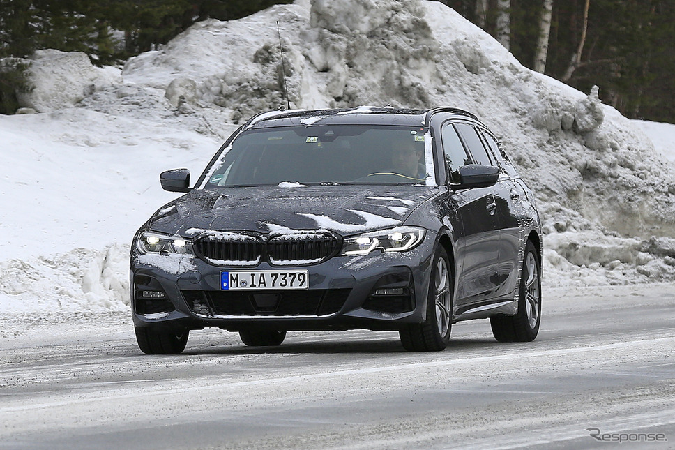 BMW 3シリーズ ツーリング 次期型スクープ写真《APOLLO NEWS SERVICE》