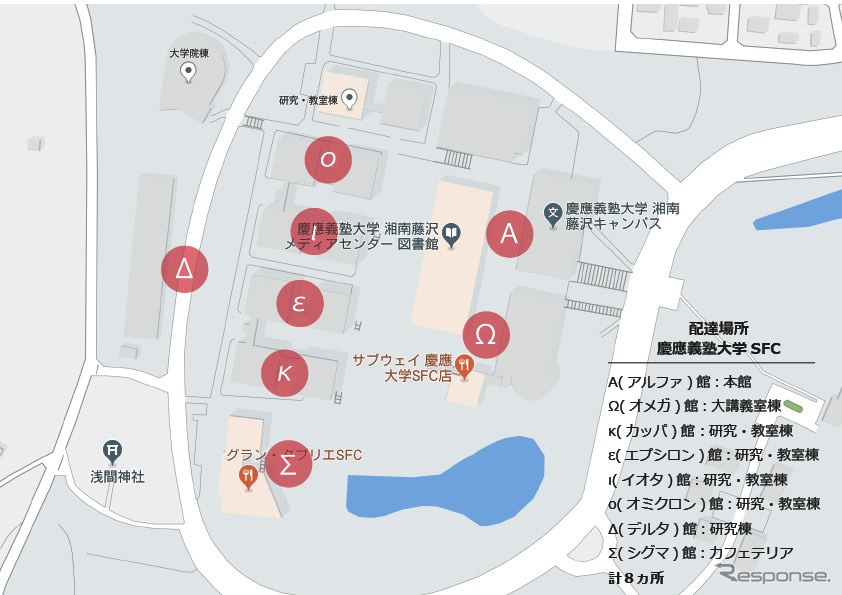 CarriRoDeli配達場所(ステーション)