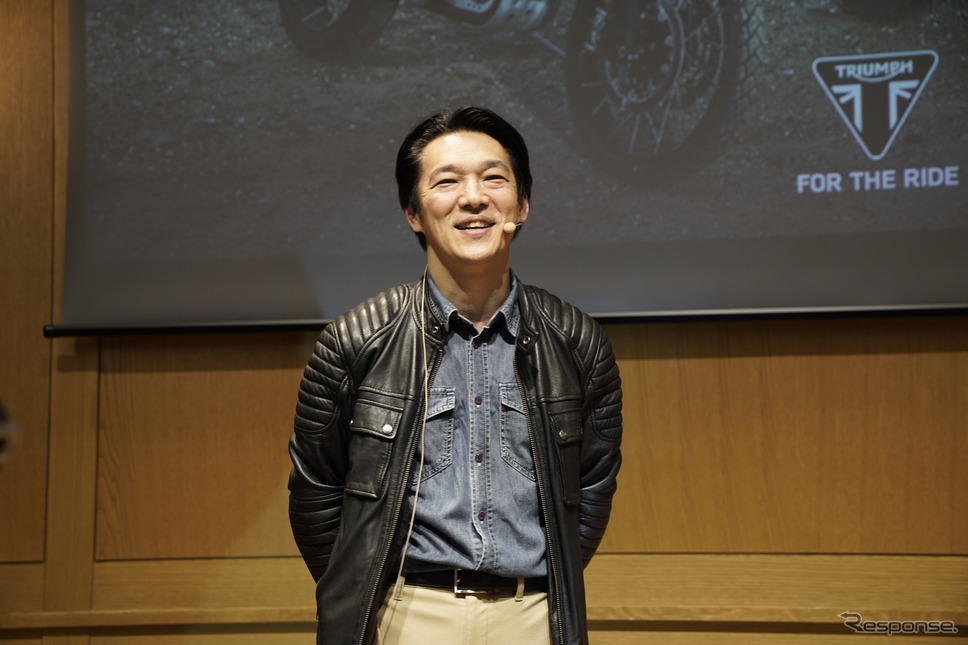 トライアンフモーターサイクルジャパン代表、野田一夫氏《撮影 河野正士》
