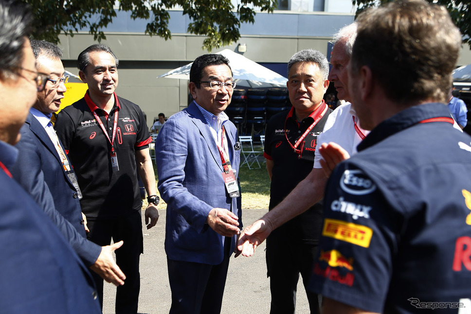 ホンダの八郷社長もオーストラリアGPを訪れた。《写真提供 Honda》
