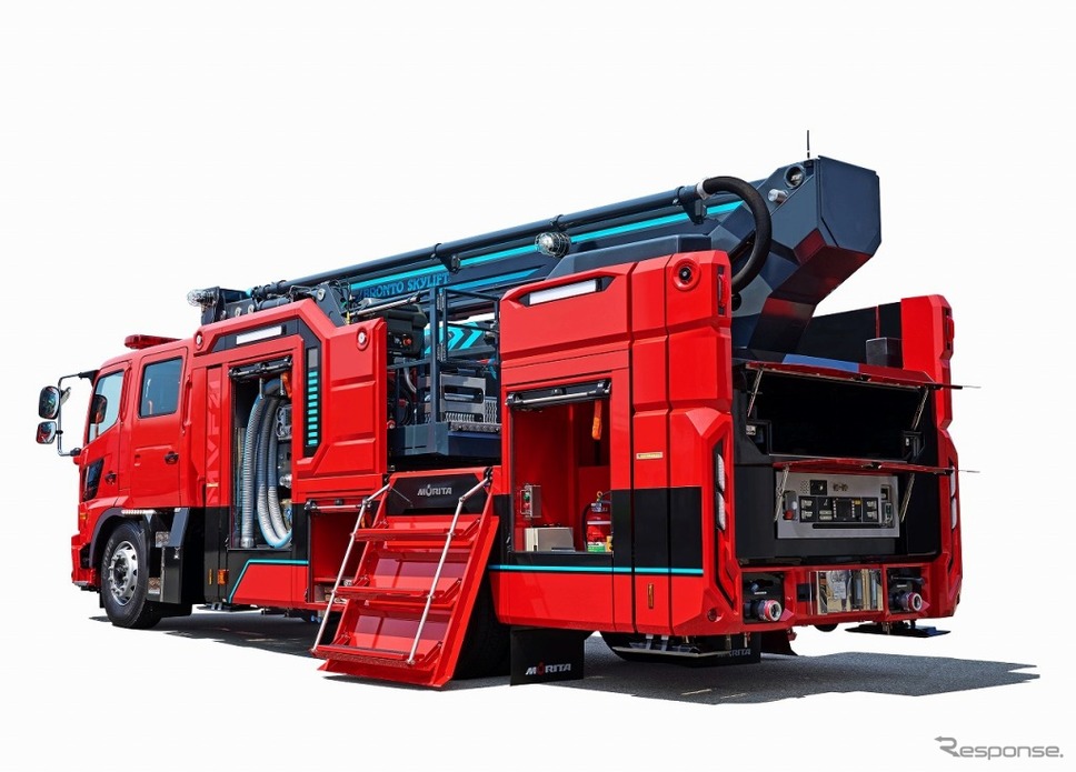 モリタ 21mブーム付多目的消防ポンプ自動車 MVF21