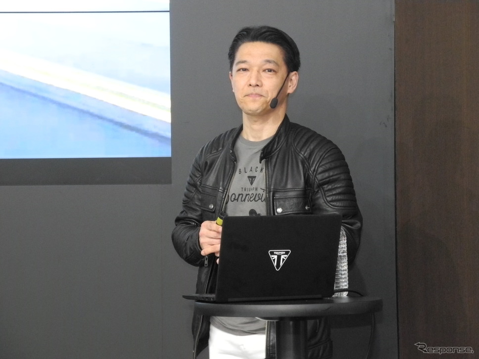 トライアンフ モーターサイクルズ ジャパンの野田一夫社長《撮影 山田清志》