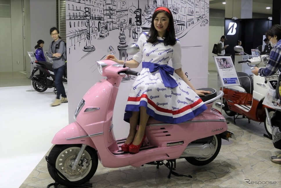 プジョーモトシクル(東京モーターサイクルショー2019)《撮影 先川知香》