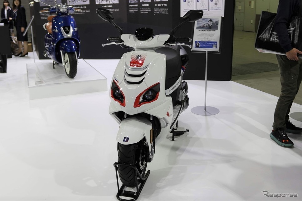 プジョーモトシクル(東京モーターサイクルショー2019)《撮影 先川知香》