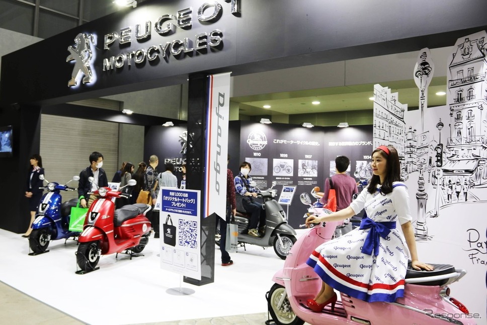 プジョーモトシクル(東京モーターサイクルショー2019)《撮影 先川知香》