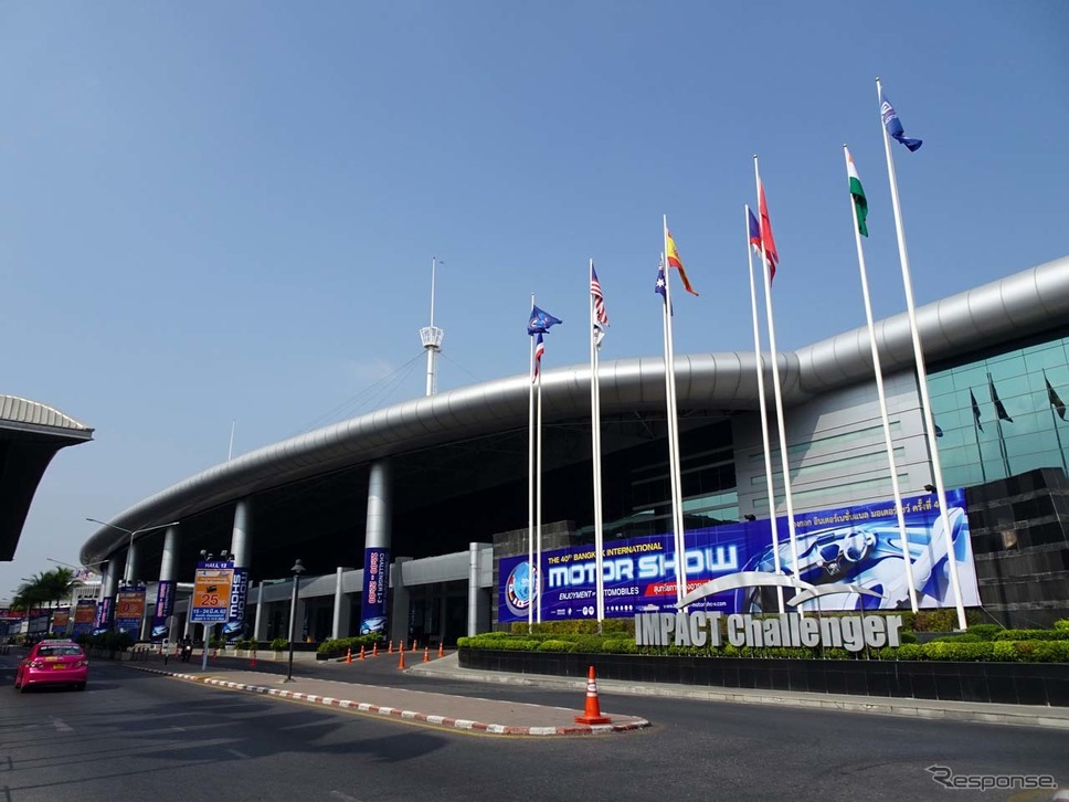 「第40回バンコク国際モーターショー2019」の会場となるコンベンションセンター「インパクト・ムアントンタニ」《撮影 会田肇》