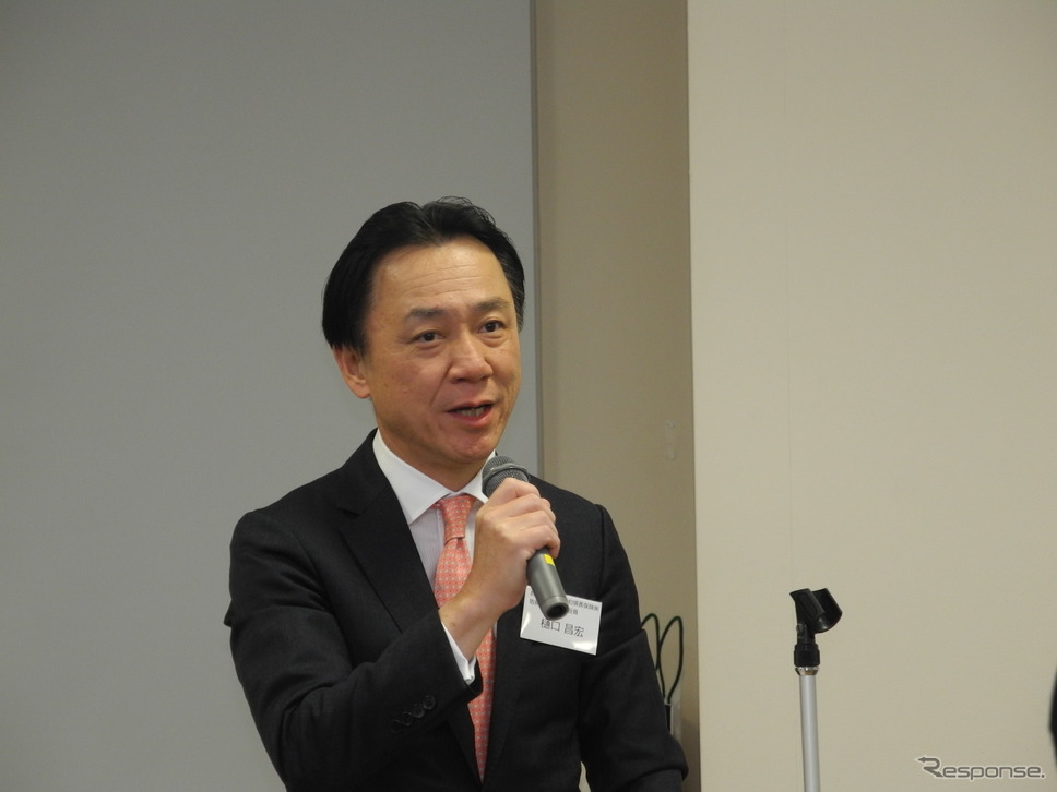 あいおいニッセイ同和損害保険の樋口昌宏取締役専務執行役員《撮影 山田清志》