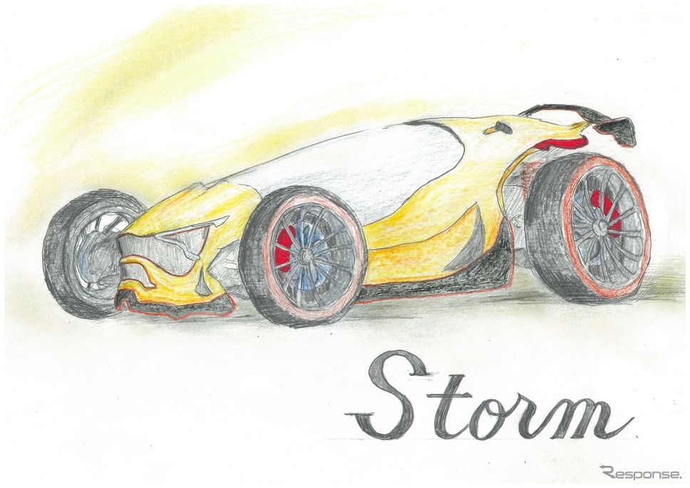 カーデザイン賞A部門:『Storm』 魚住拓磨君 岡山白陵中学校2年