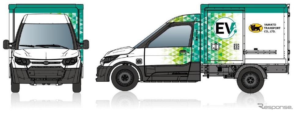 ヤマト運輸が導入する小型商用EVトラック（イメージ）