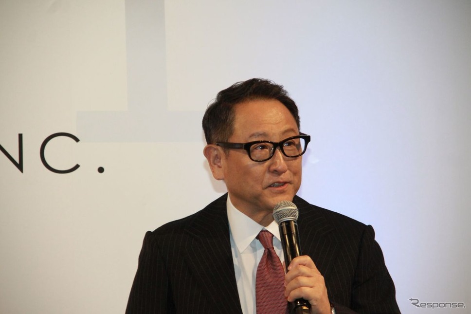 豊田章男社長がサプライズ登壇≪撮影:中尾真二≫
